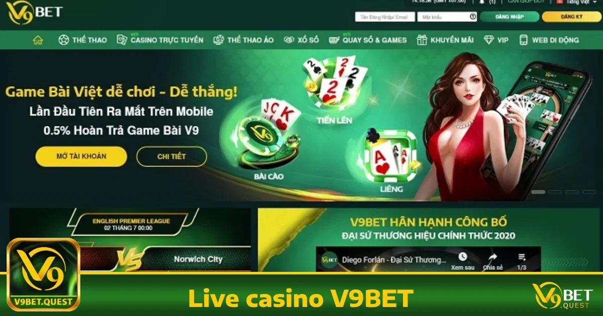 Live Casino v9bet 3 Các trò chơi nổi bật tại Live Casino V9BET