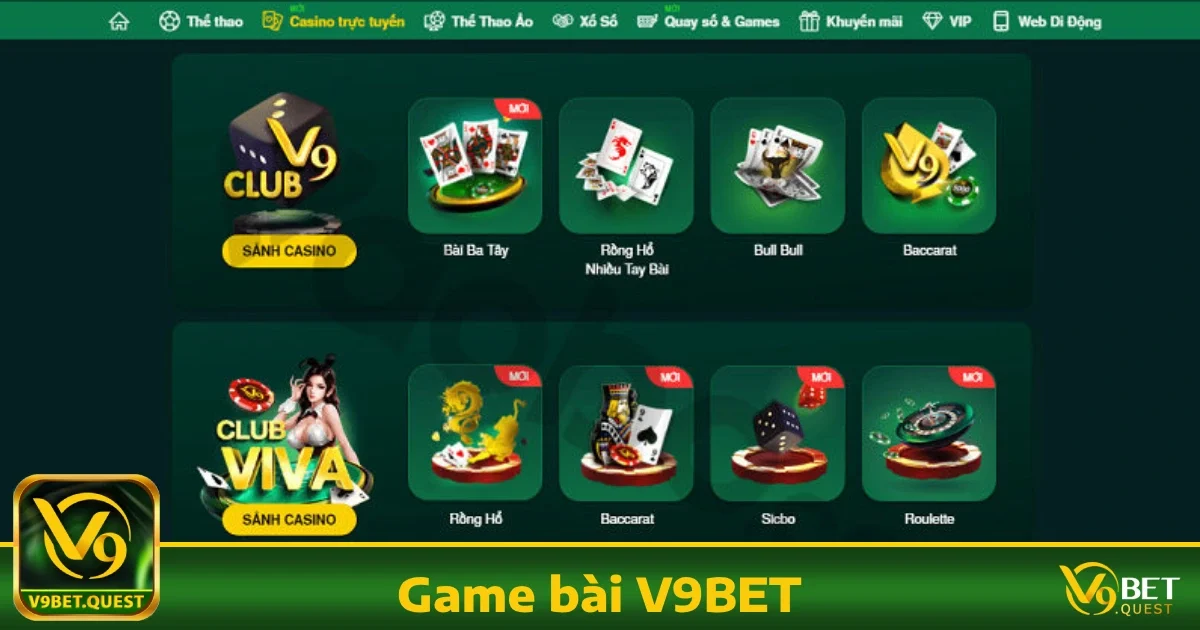V9bet 23 Game Bài v9bet – Trải Nghiệm Cá Cược Độc Đáo